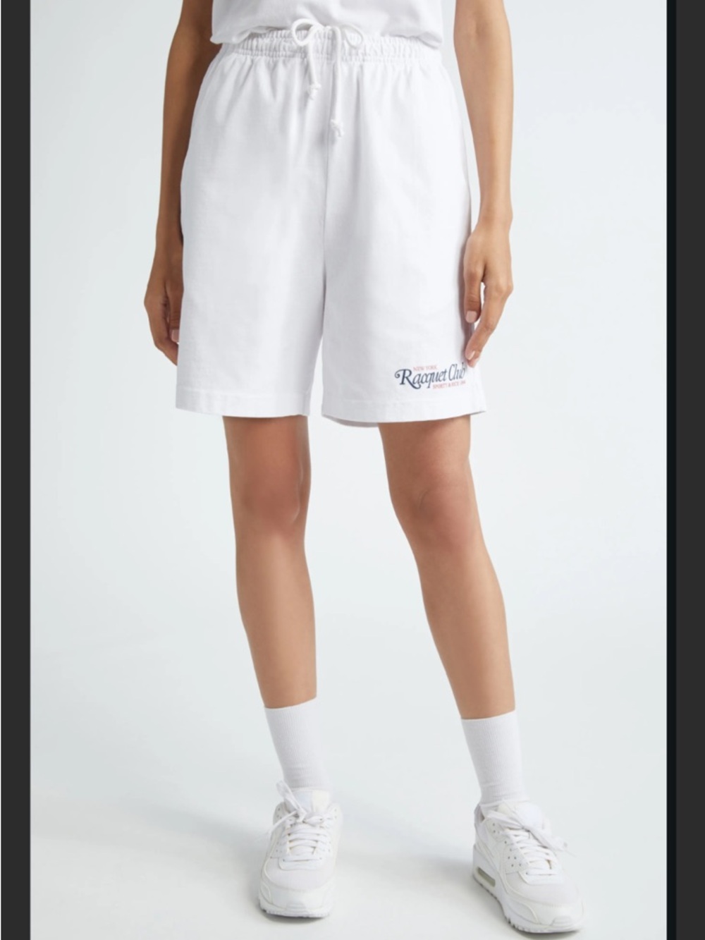NWT Sporty & Rich White Cotton Shorts